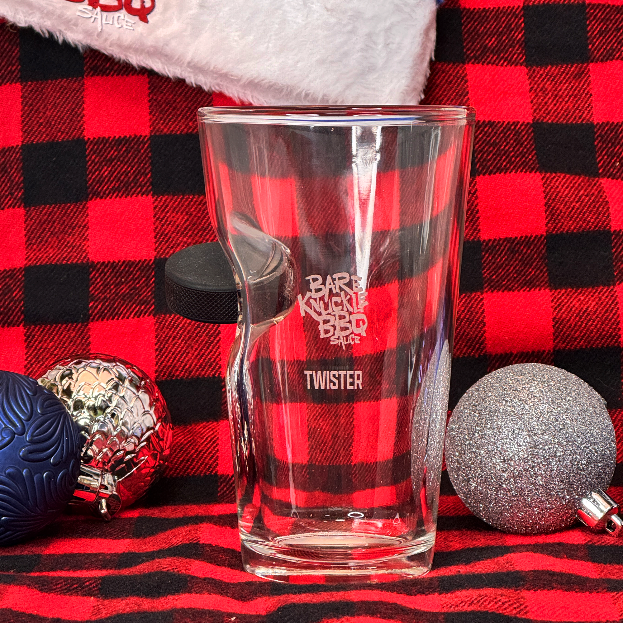 Slapshot Puck Pint Glass