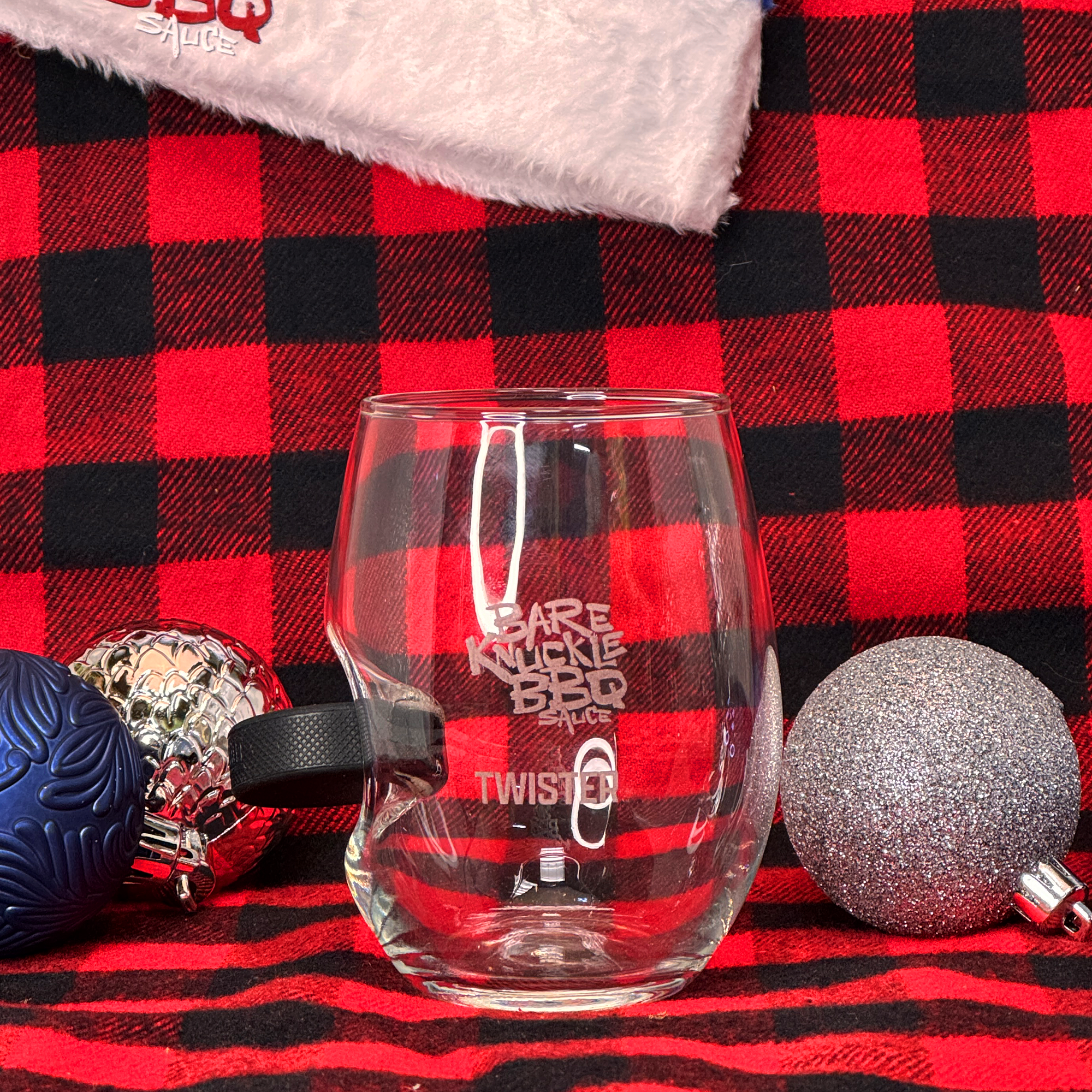 SlapShot Puck Wine Glass